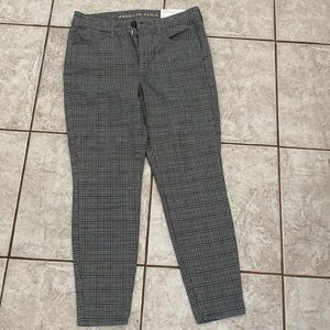 Plaid ankle pants